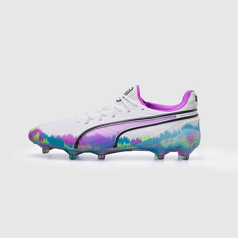 Puma Mens King Ultimate Brilliance FG/AG Firm/Artificial Ground Football Boots Puma White/Clyde Royal