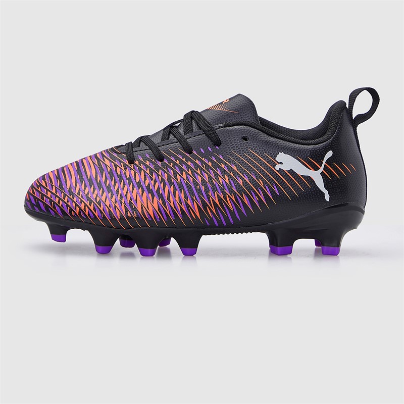 Puma Boys Future 8 Play FG/AG Firm/Artificial Ground Football Boots Black/White/Glowing Red