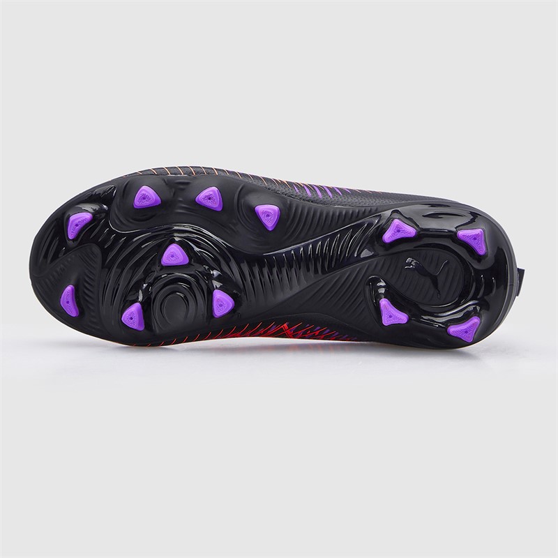 Puma Boys Future 8 Play FG/AG Firm/Artificial Ground Football Boots Black/White/Glowing Red