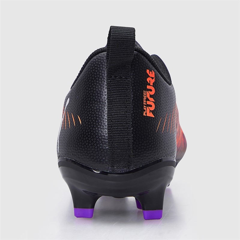 Puma Boys Future 8 Play FG/AG Firm/Artificial Ground Football Boots Black/White/Glowing Red