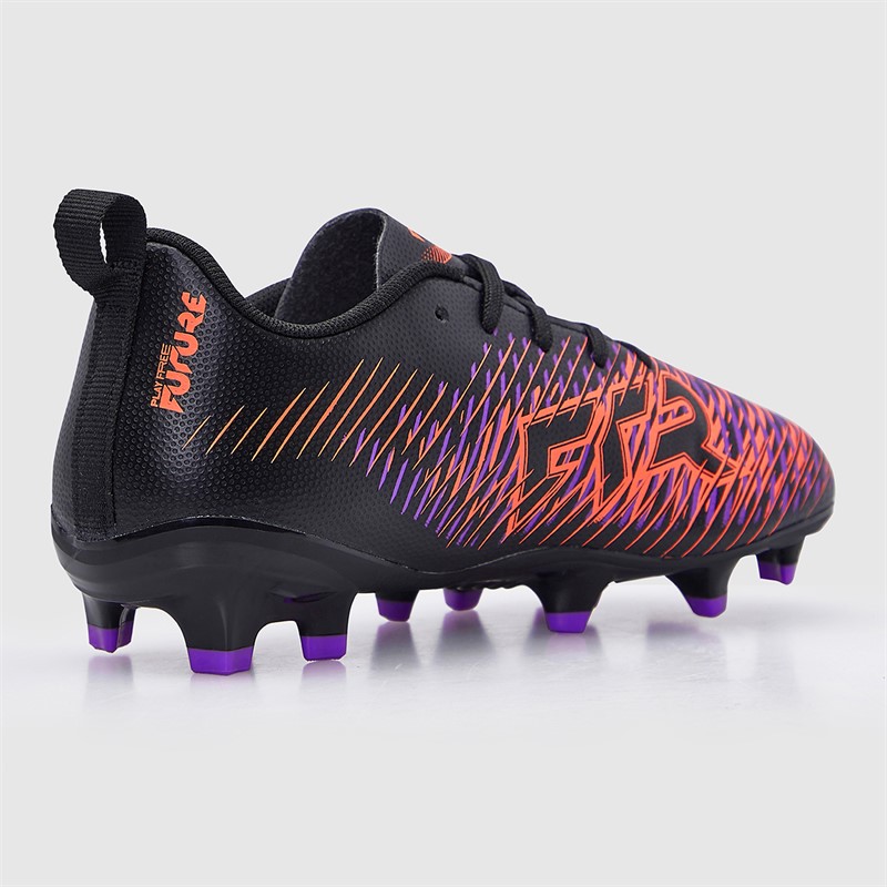 Puma Boys Future 8 Play FG/AG Firm/Artificial Ground Football Boots Black/White/Glowing Red