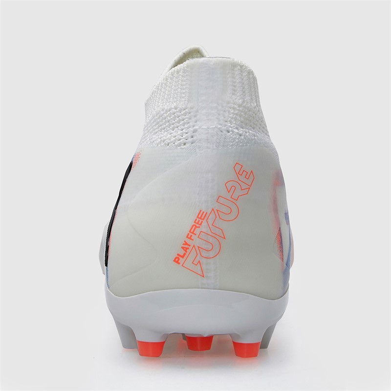 Puma Mens Future 8 Pro MG Multi Ground Football Boots White/Puma Black/Glowing Red