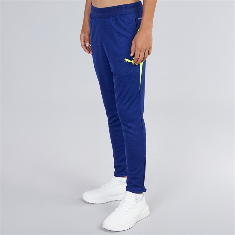 Puma Junior Boys OM Olympique Marseille Training Pants Elektro Blue/Yellow Alert