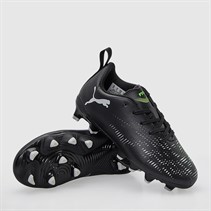Puma Junior Boys Future 8 Play FG/AG Firm/Artificial Ground Football Boots Black/Cool Gray/ Fluorescent Green Black/Cool Gray/Fluorescent Green