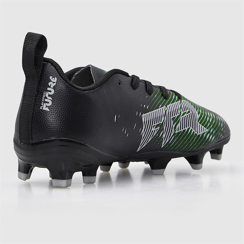 Puma Junior Boys Future 8 Play FG/AG Firm/Artificial Ground Football Boots Black/Cool Gray/ Fluorescent Green Black/Cool Gray/Fluorescent Green