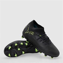 Puma Junior Boys Future 8 Pro FG/AG Firm/Artificial Ground Football Boots Black/Fizzy Light/Green
