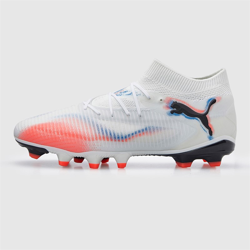 Puma Womens Future 8 Pro FG/AG Firm/Artificial Ground Football Boots White/Puma Black/Glowing Red