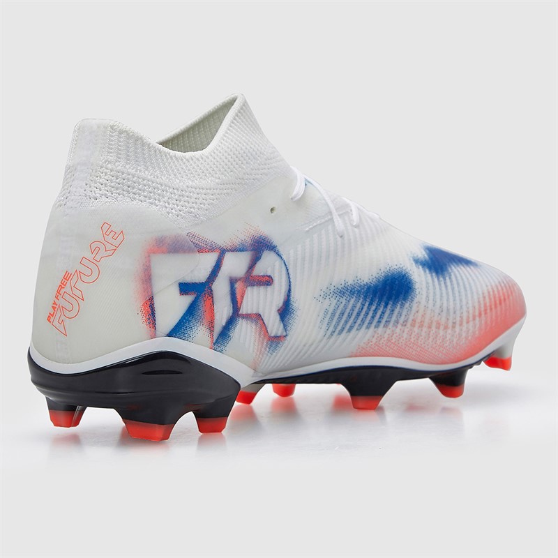 Puma Womens Future 8 Pro FG/AG Firm/Artificial Ground Football Boots White/Puma Black/Glowing Red
