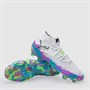 Puma Womens Future 8 Ultimate Brilliance FG Firm Ground Football Boots Puma White/Fizzy Apple/Bright Aqua
