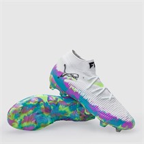 Puma Womens Future 8 Ultimate Brilliance FG Firm Ground Football Boots Puma White/Fizzy Apple/Bright Aqua