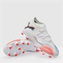 Puma Junior Boys Future 8 Pro FG/AG Firm/Artificial Ground Football Boots White/Puma Black/Glowing Red