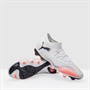 Puma Mens Future 8 Match FG/AG Firm/Artificial Ground Football Boots White/Puma Black/Glowing Red