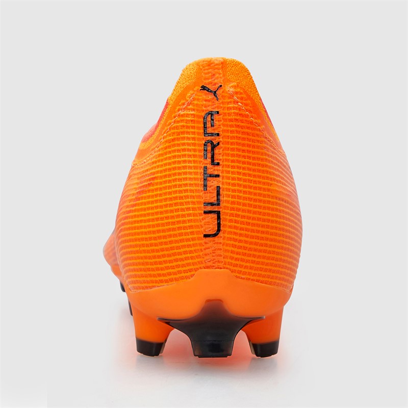 Puma Mens Ultra 6 Match FG/AG Firm/Artificial Ground Football Boots Heat Fire/Black/Glowing Red