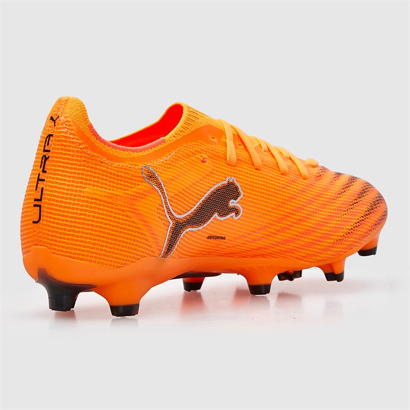 Puma Mens Ultra 6 Match FG/AG Firm/Artificial Ground Football Boots Heat Fire/Black/Glowing Red