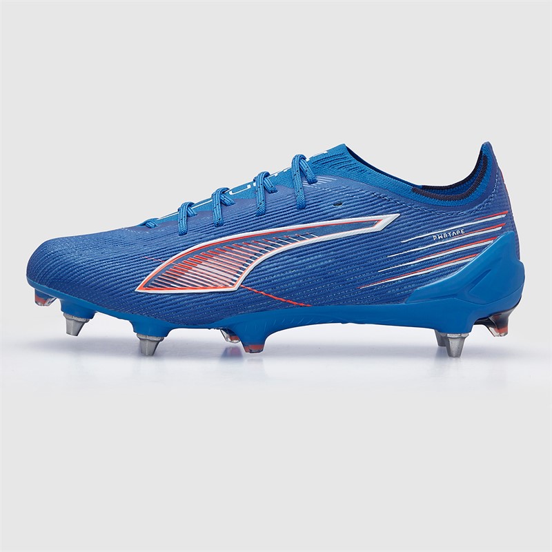 Puma Mens Ultra 6 Ultimate FG Firm Ground Football Boots Ultra Blue/White/Glowing Red