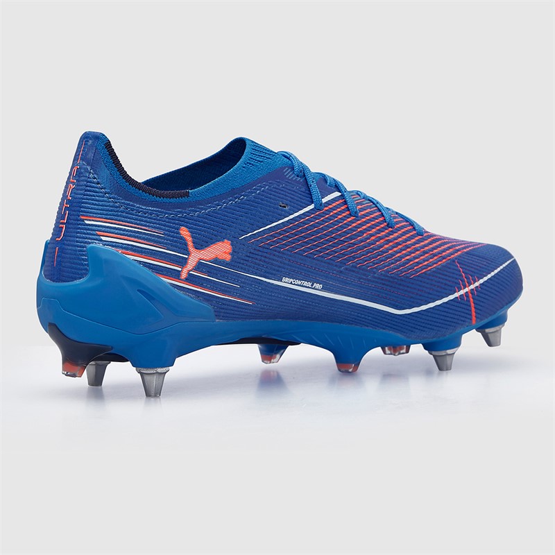 Puma Mens Ultra 6 Ultimate FG Firm Ground Football Boots Ultra Blue/White/Glowing Red