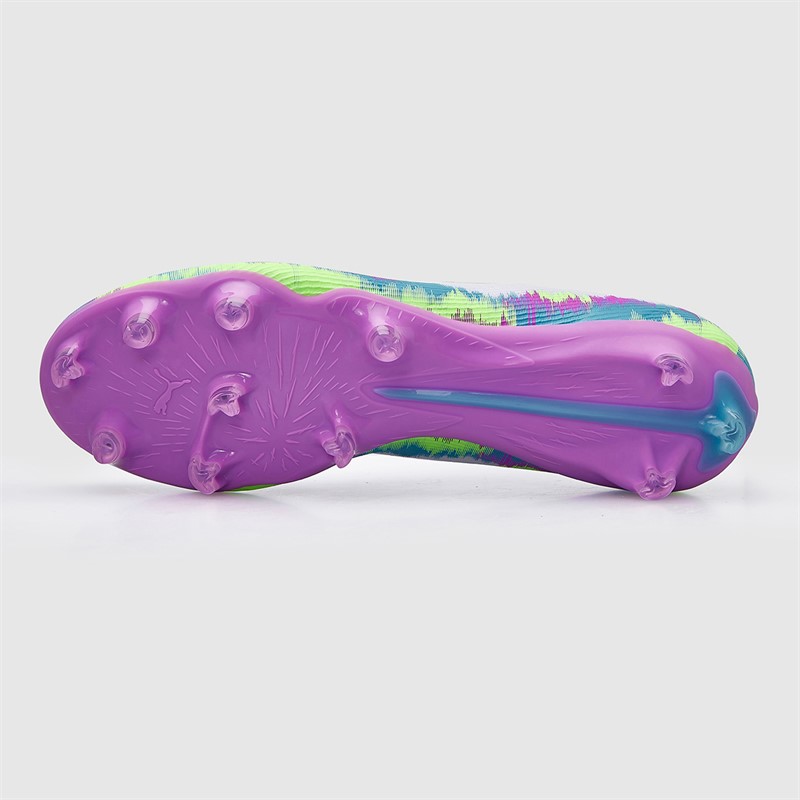 Puma Womens Ultra 6 Match+ Brilliance FG/AG Firm/Artificial Ground Football Boots White/Apple/Aqua/Magenta