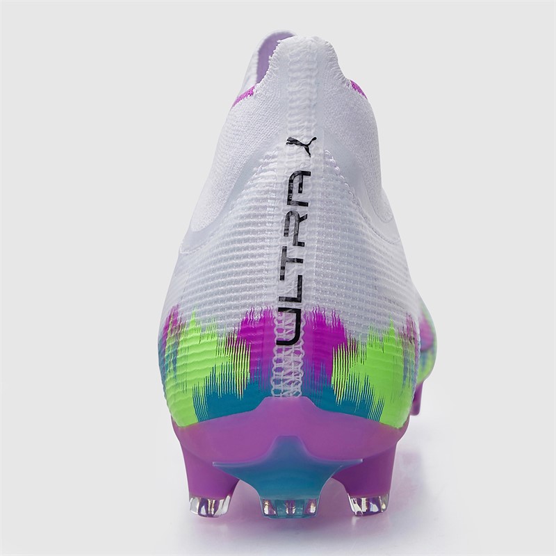 Puma Womens Ultra 6 Match+ Brilliance FG/AG Firm/Artificial Ground Football Boots White/Apple/Aqua/Magenta
