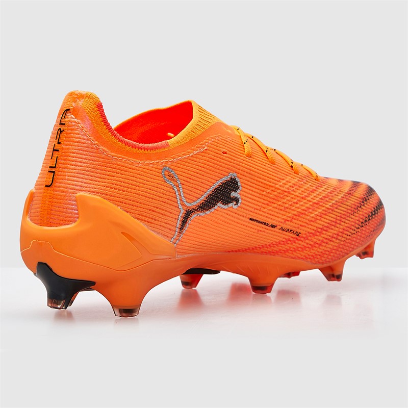 Puma Mens Ultra 6 Ultimate FG Firm Ground Football Boots Heat Fire/Black/Glowing Red