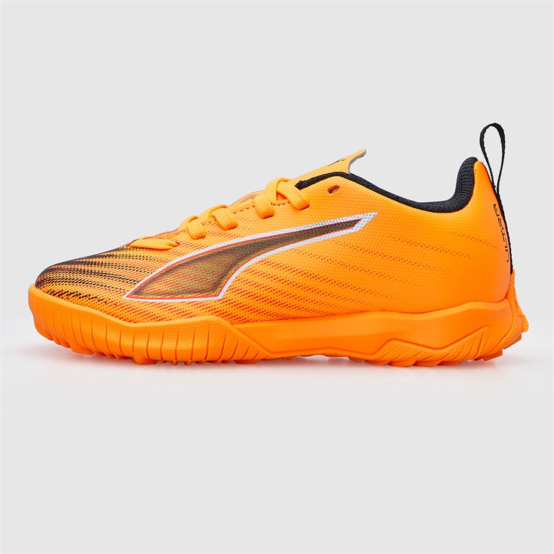 Puma Boys Ultra 6 Play TT Astro Football Boots Heat Fire/Black/Glowing Red