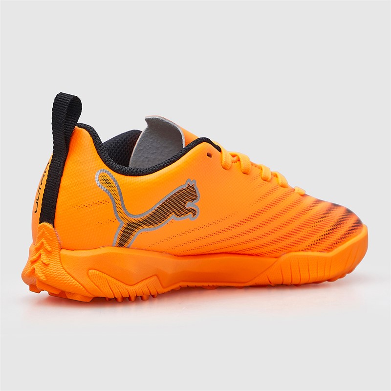 Puma Boys Ultra 6 Play TT Astro Football Boots Heat Fire/Black/Glowing Red