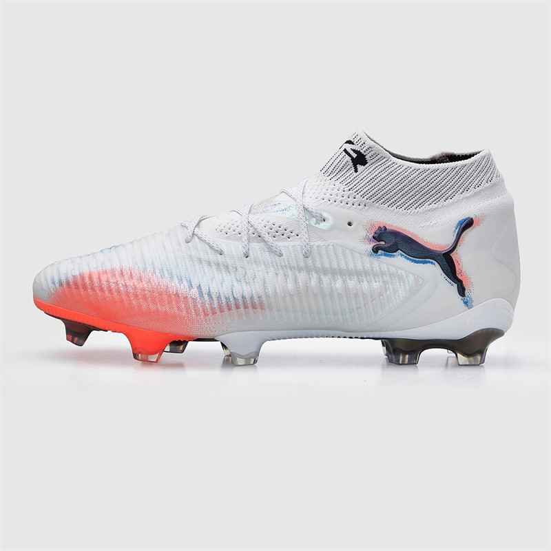 Puma Womens Future 8 Ultimate FG Firm Ground Football Boots White/Puma Black/Glowing Red