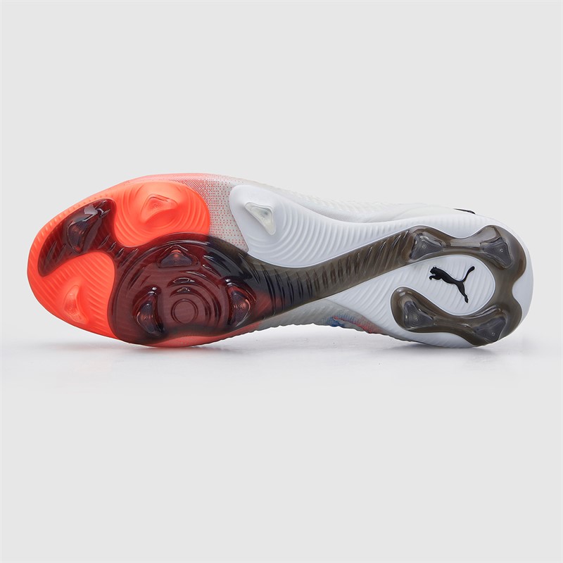 Puma Womens Future 8 Ultimate FG Firm Ground Football Boots White/Puma Black/Glowing Red