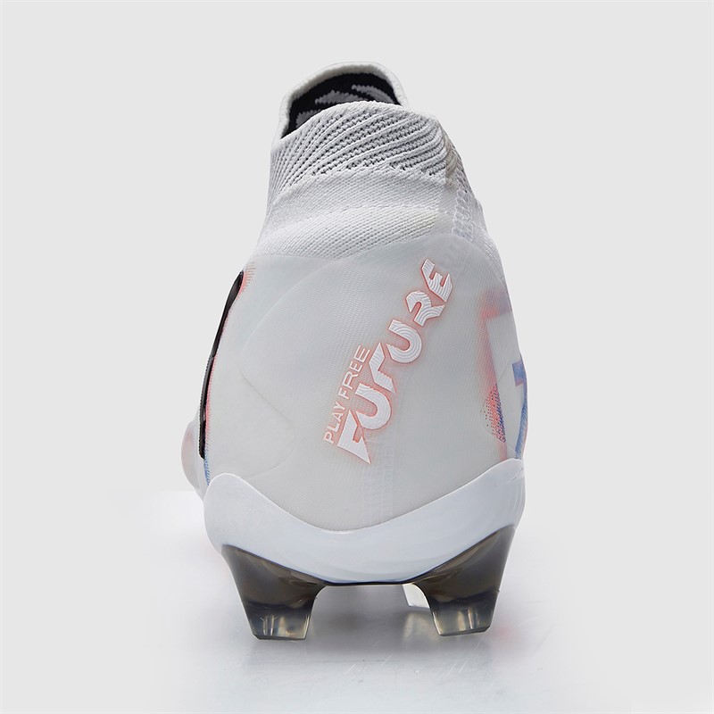 Puma Womens Future 8 Ultimate FG Firm Ground Football Boots White/Puma Black/Glowing Red