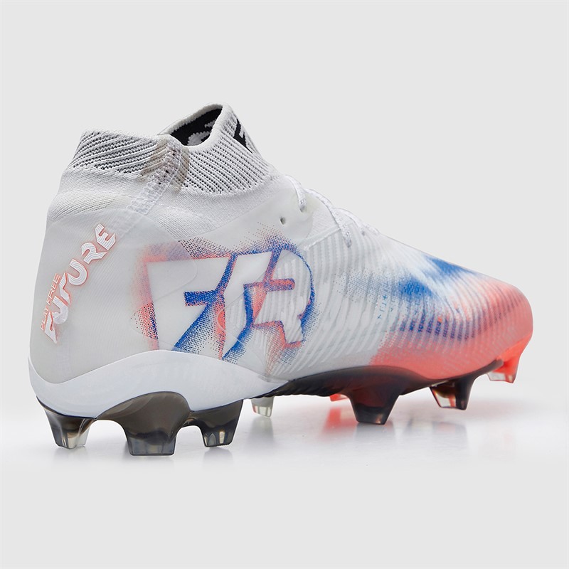 Puma Womens Future 8 Ultimate FG Firm Ground Football Boots White/Puma Black/Glowing Red
