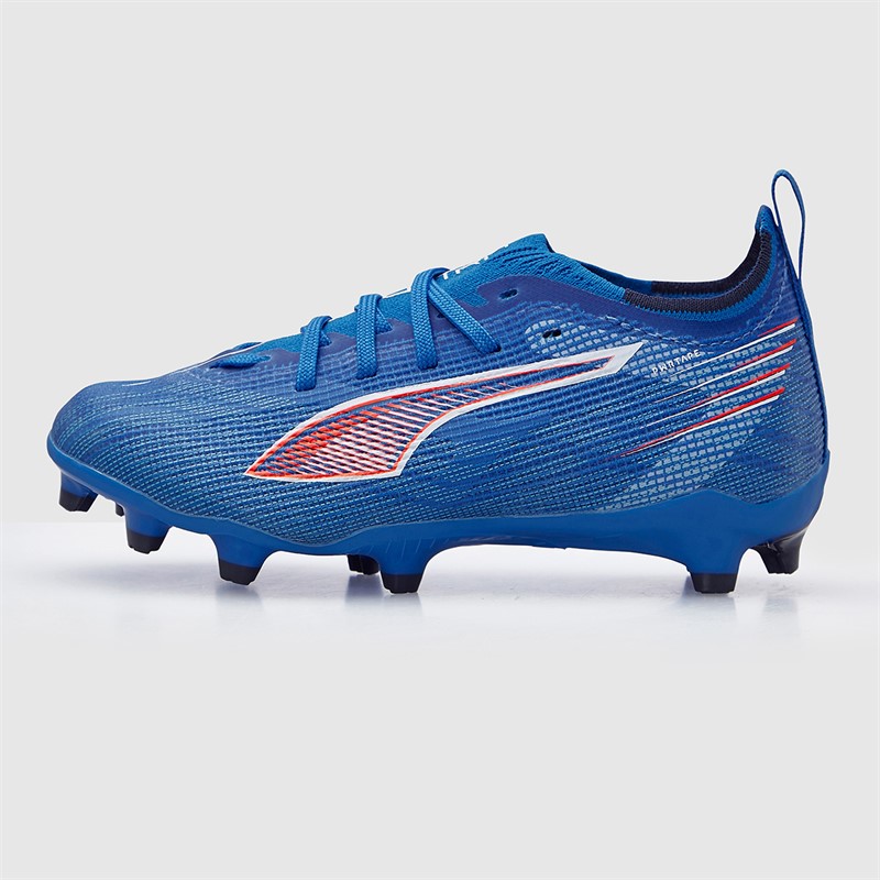 Puma Junior Boys Ultra 6 Pro FG/AG Firm/Artificial Ground Football Boots Ultra Blue/White/Glowing Red