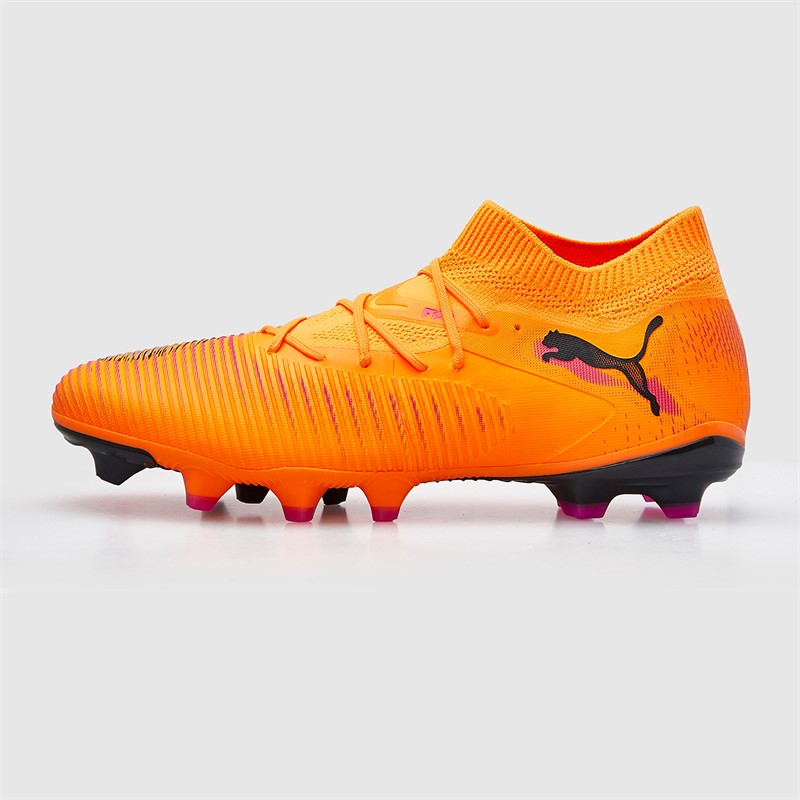 Puma Mens Future 8 Match FG/AG Firm/Artificial Ground Football Boots Heat Fire/Puma Black/Ravish