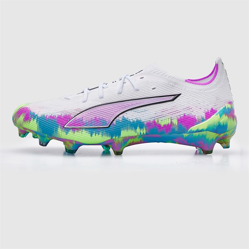 Puma Womens Ultra 6 Ultimate Brilliance FG Firm Ground Football Boots White/Apple/Aqua/Magenta