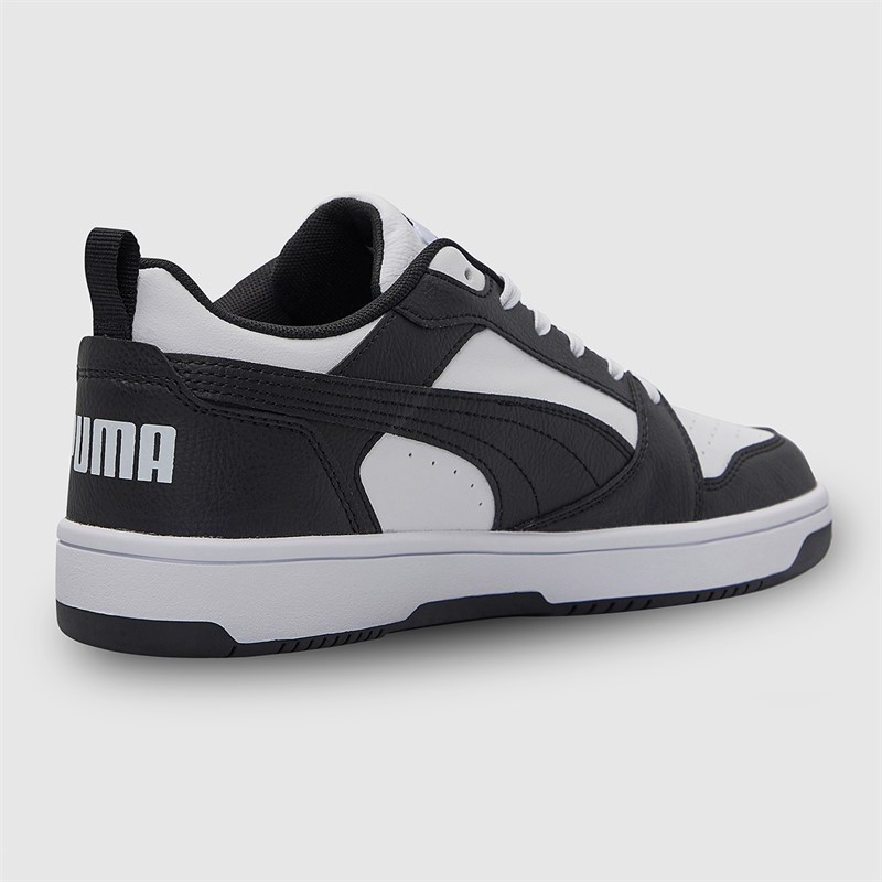 Puma Mens Rebound V6 Low Trainers Puma White/Puma Black/White