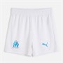 Puma Junior Boys OM Olympique Marseille Shorts Puma White/Bleu Azur