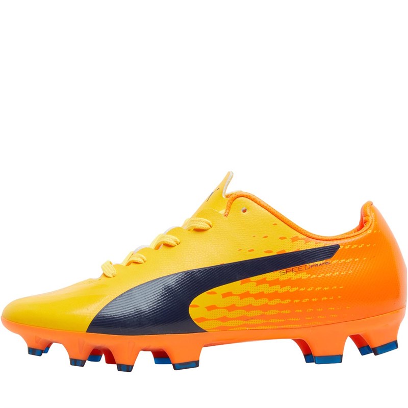 Buy Puma Junior evoSPEED 17 SL S FG Football Boots Yellow/Peacoat
