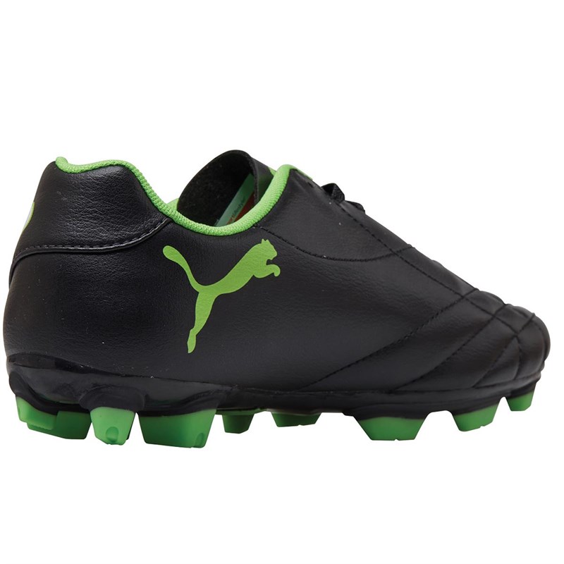 Buy Puma Junior Velize FG Football Boots Puma Black/Fluorescent Green/White