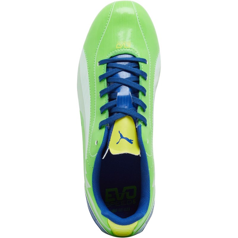 green and blue boots