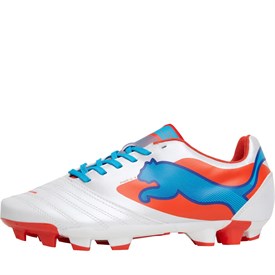 Puma Junior PowerCat 4 FG Voetbalschoenen Lakwit