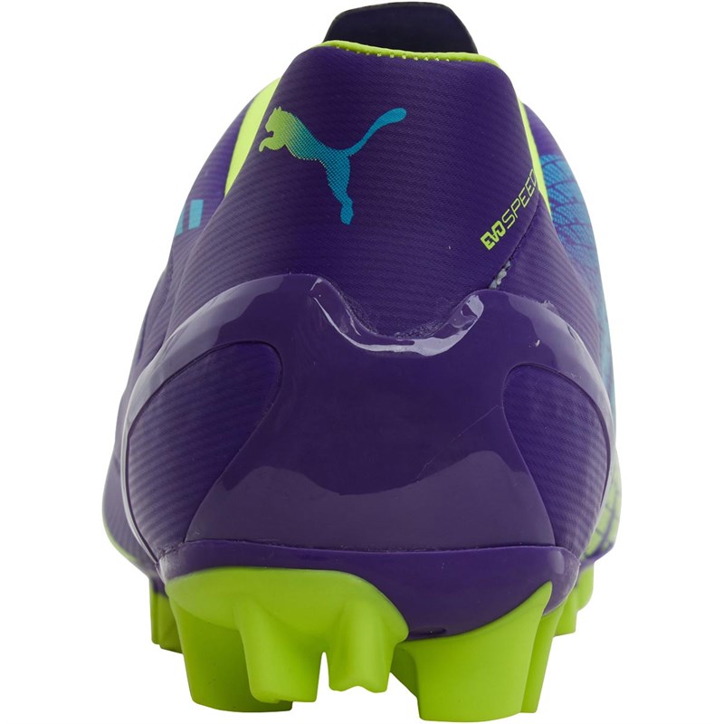 Buy Puma Junior evoSPEED 4.3 AG Football Boots Prism Violet/Fluorescent