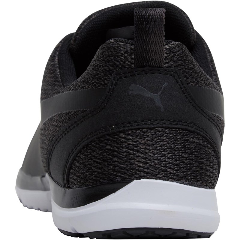 black knit trainers womens