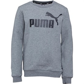 Puma Jongens Essentials Logo Crew Sweater Gemeleerd Grijs puma kopen in de aanbieding Puma Jongens Essentials Logo Crew Sweater Gemeleerd Grijs puma kopen in de aanbieding