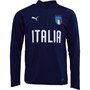Puma Mens FIGC Italy 1/4 Zip Training Top Peacoat
