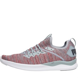 Puma Heren IGNITE Flash evoKNIT Sneakers Gemeleerd Rood