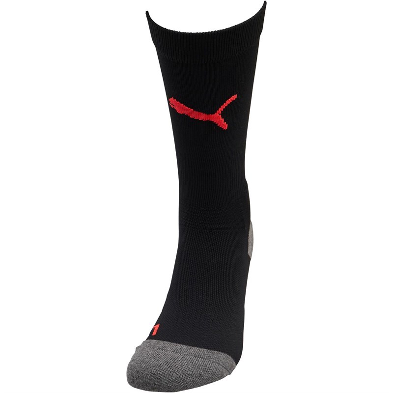 puma black football socks