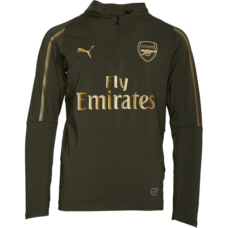 arsenal half zip training top