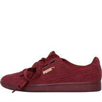 ladies red puma trainers