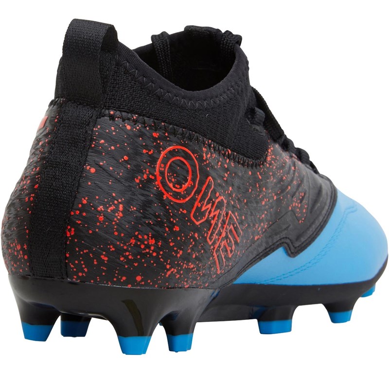 Buy Puma Junior ONE 19.3 FG/AG Football Boots Bleu Azure/Red Blast/Puma