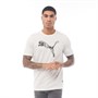 Puma Mens Cat Logo T-Shirt White