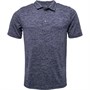 Puma Mens Icon Heather Golf Polo Navy