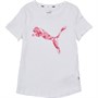 Puma Junior Graphic Cat T-Shirt  White